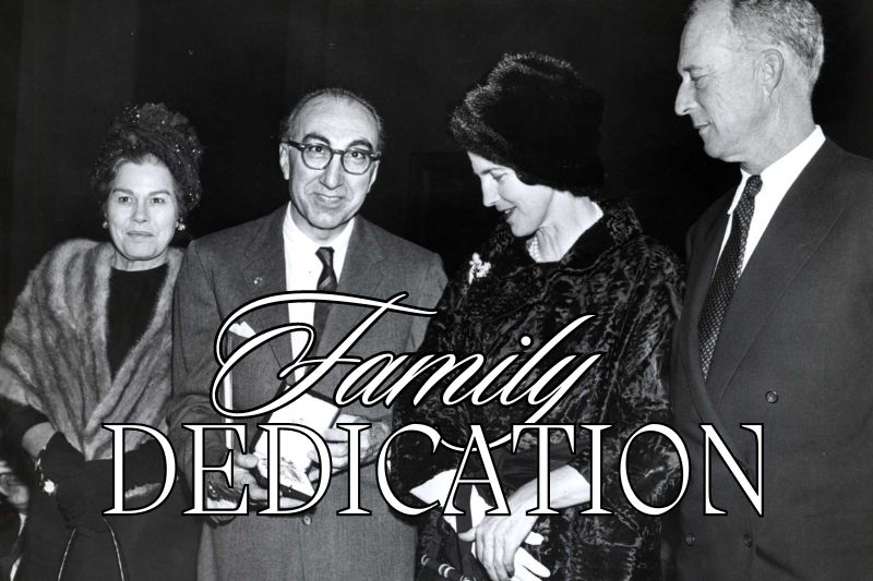 Family Dedication Selma and Lois DeBakey