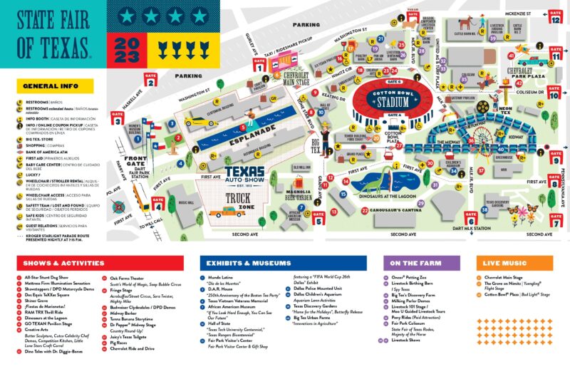 State Fair of Texas Map