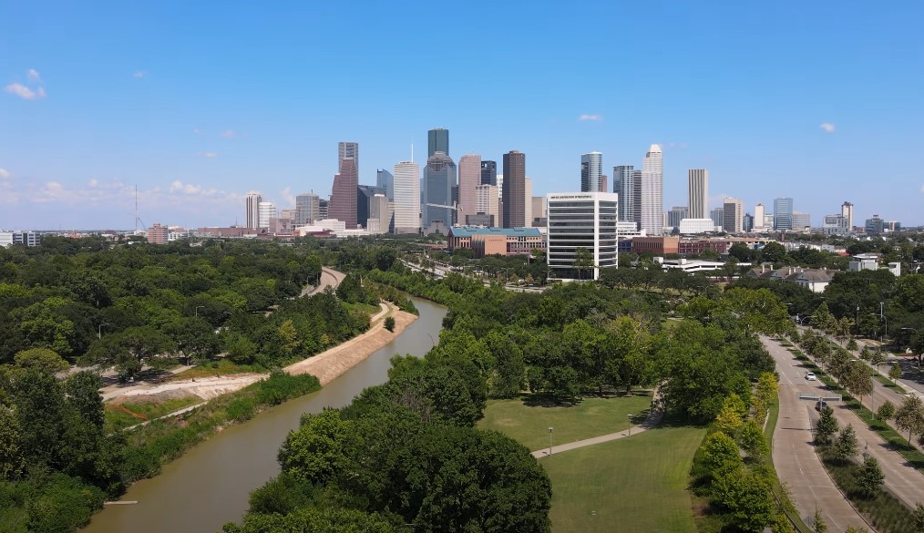 Buffalo Bayou Park fountain